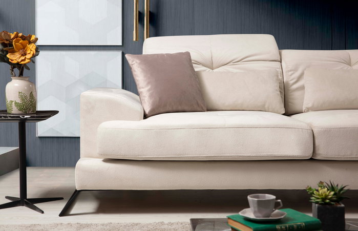 Atelier Del Sofa Sofá Esquinero Izquierdo (Chl+3R) - Color Crudo